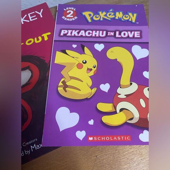 Valentines Day Bundle of 2 books Grumpy Monkey Pokémon Books Kids - Picture 3 of 5